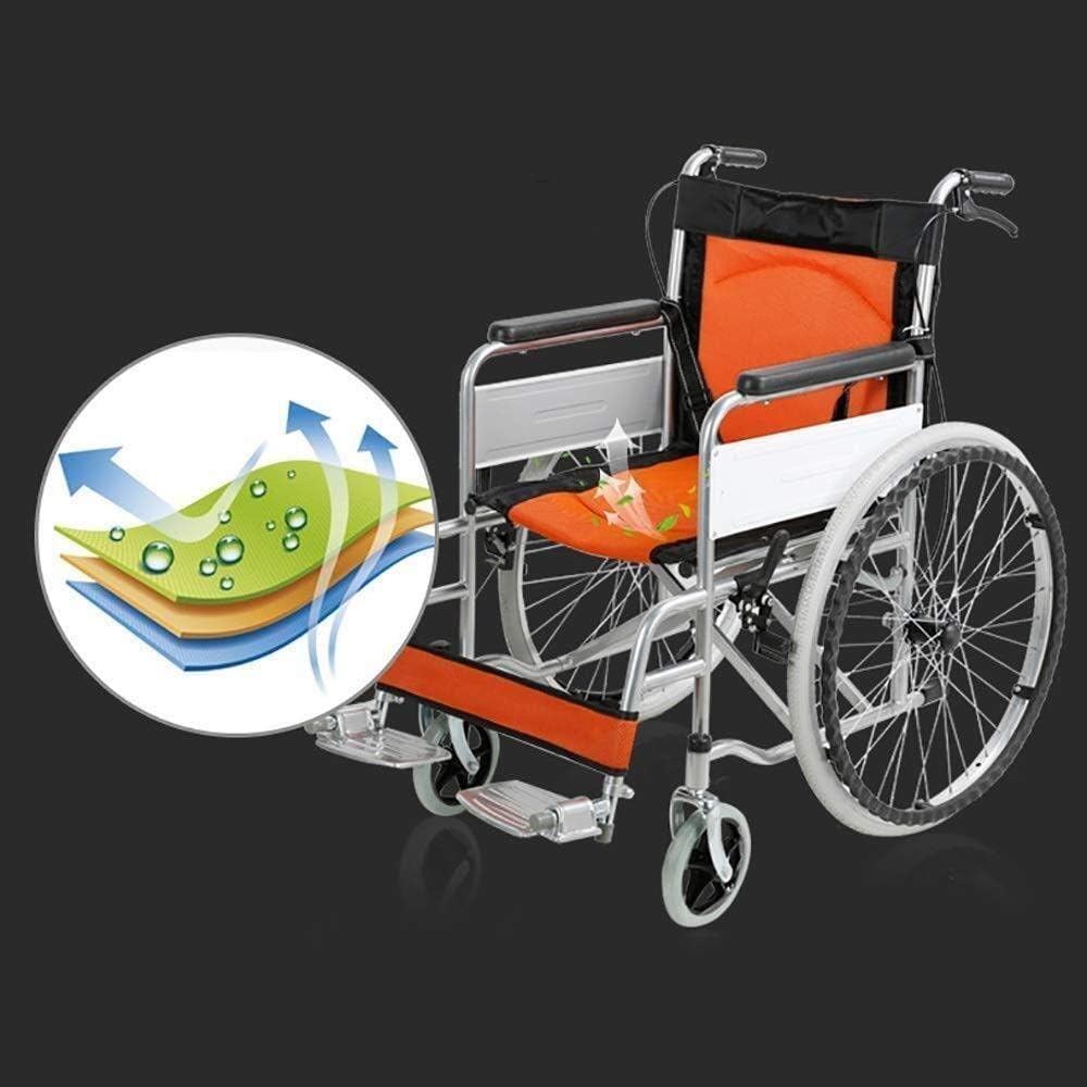Folding Portable Belt Toilet/Multi-Function Portable Ultra-Light Disabled Elderly Trolley Wheelchair/Elderly Scooter