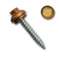 EAGLE 1 Long-Life Metal Roofing Screws: #14 x 1.5 Dome Cap Metal Roofing Screws (250-Count), Self-Tapping Tip, EPDM Washer, Multiple Colors/Includes 5/16' Magnetic Hex Bit Driver (Copper, 250)