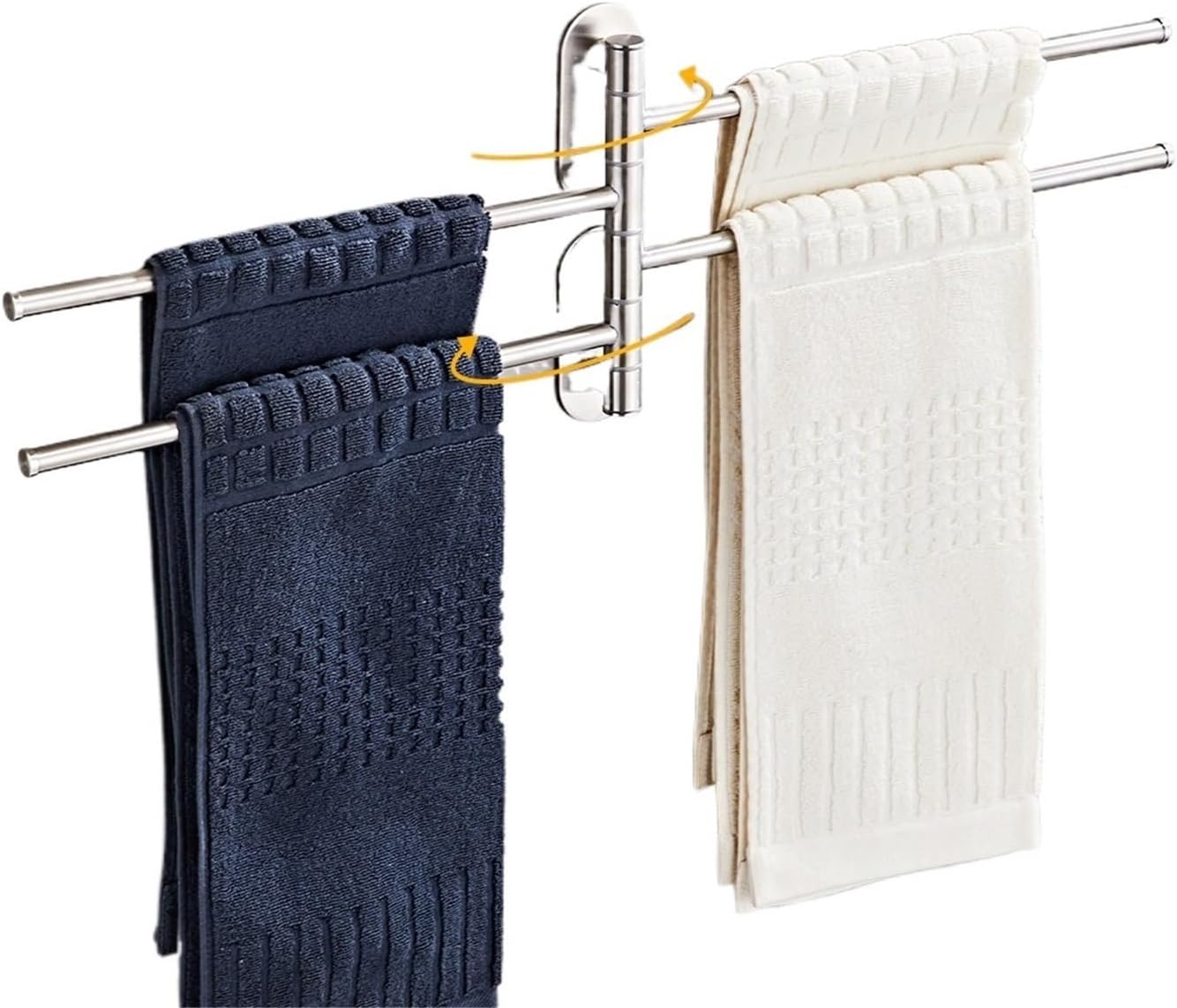 1Pc 304 Stainless Steel Wall-Mounted Towel Rack, Self-Adhesive Bathroom Towel Bar, Modern Bathroom Towel Rack, Bathroom Accesso