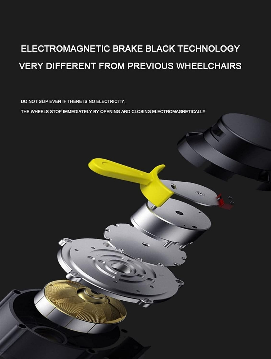 Rollstuhl Faltbar Scooters for The Elderly with Disabilities Foldable Electricwheelchair, Aluminum Alloy Material 300 Kg Strong Load-Bearing 500W Strong Power Electromagnetic Brak ( 20AH lithium