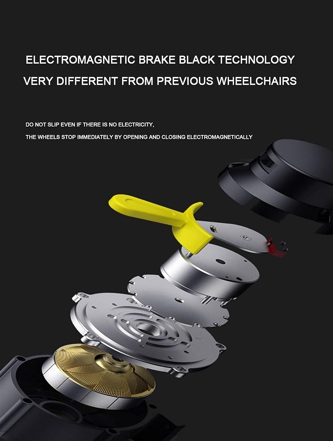 Rollstuhl Faltbar Scooters for The Elderly with Disabilities Foldable Electricwheelchair, Aluminum Alloy Material 300 Kg Strong Load-Bearing 500W Strong Power Electromagnetic Brak ( 20AH lithium