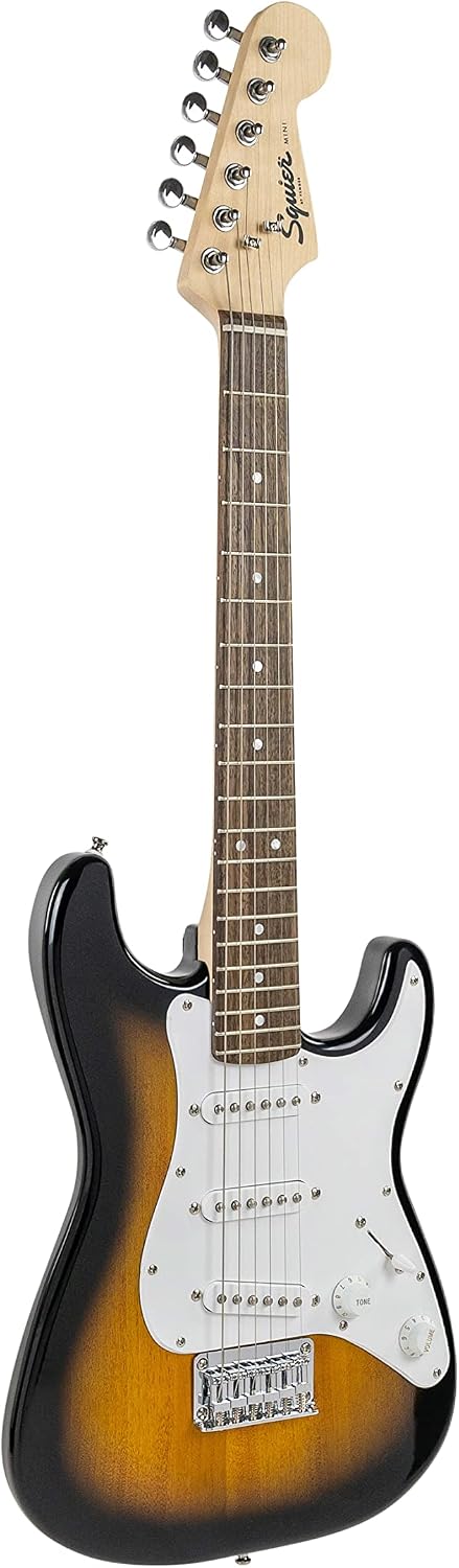 Fender Squier 3/4 Size Kids Mini Stratocaster Electric Guitar - Brown Sunburst