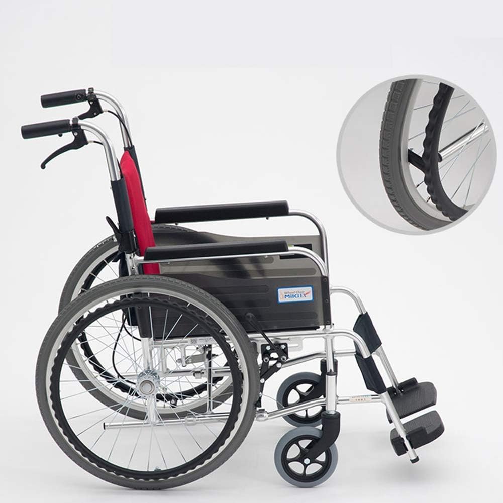Wheelchair,Wheelchair Elderly Travel Disabled Unicycle Wheelchair Driving,Wheelchair Folding Portable Aluminum Scooter Disabled Elderly Travel Wheelchair,Portable