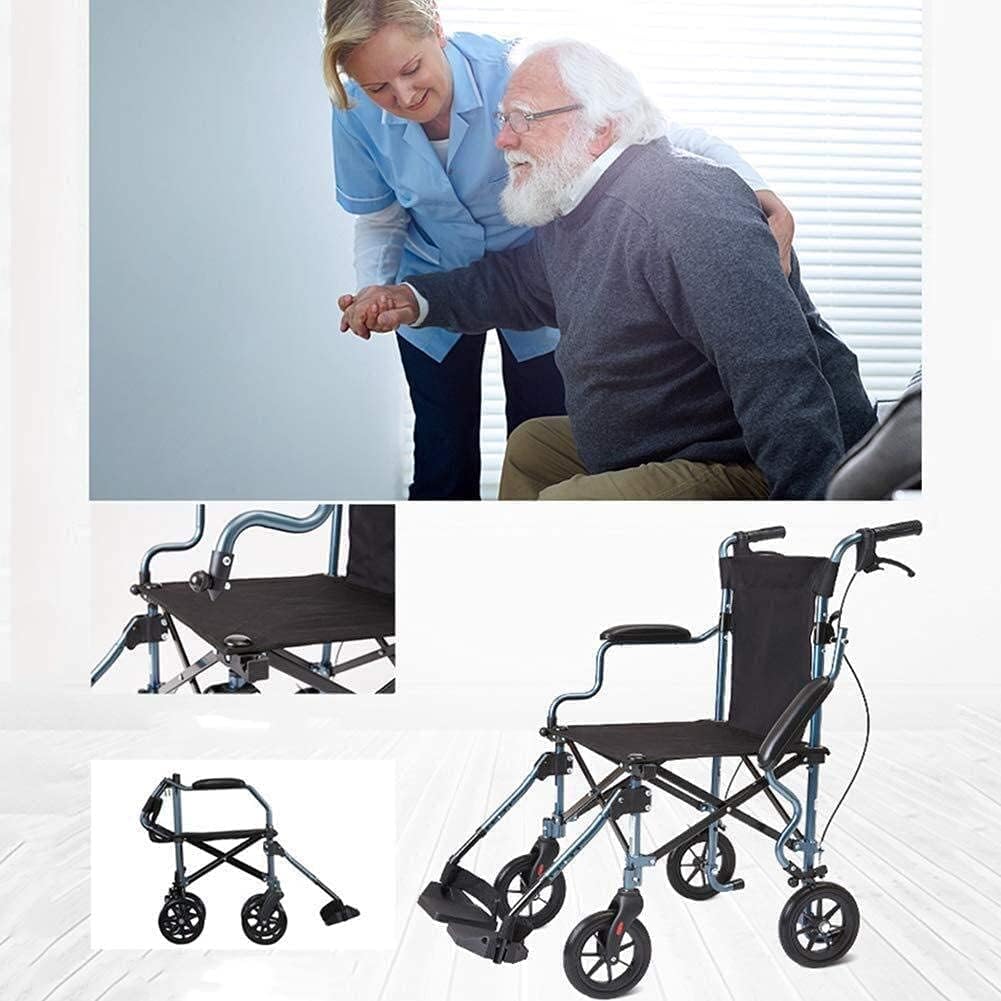 Ultra-Light Wheelchair, Ultra-Thin, Lightweight, Portable Folding Wheelchair, Elderly Wheelchair, Travel Trolley, Travel Scooter