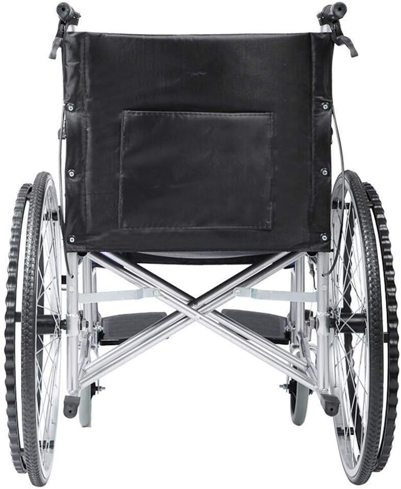Wheelchair High-Carbon Steel, Fold Old Man Light Manual Inflatable Tire Convenient Manual Scooter,Portable