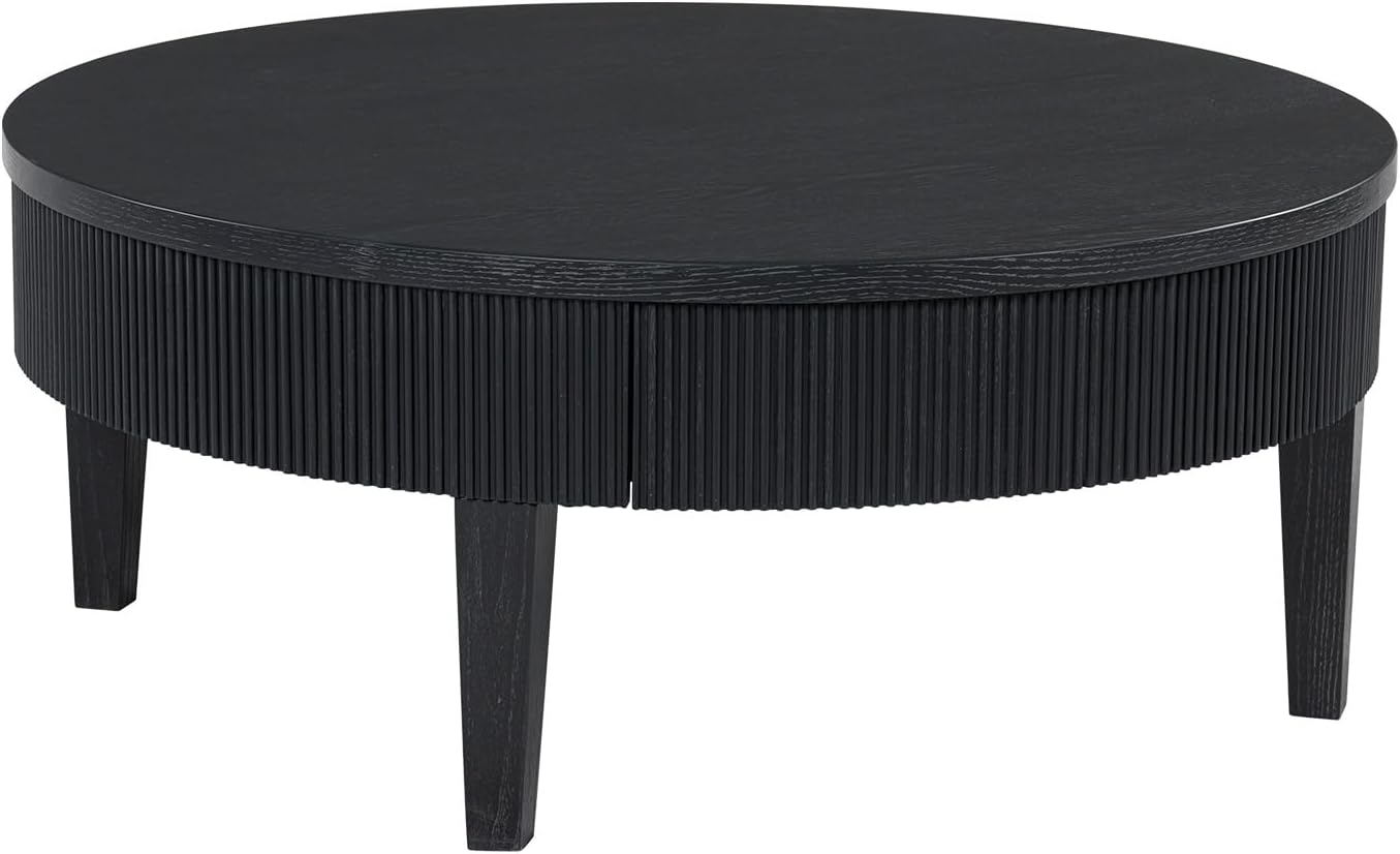 Signature Design by Ashley Marstream Modern Coffee Table with 4 Legs, Black