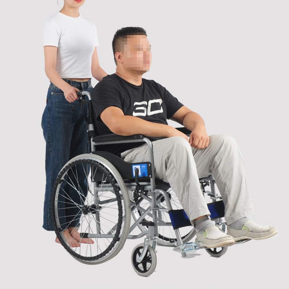 Wheelchair,Wheelchair Driving, Thick Steel Tube Ultra Light Portable Folding Wheelchair Trolley Old Scooter,Portable