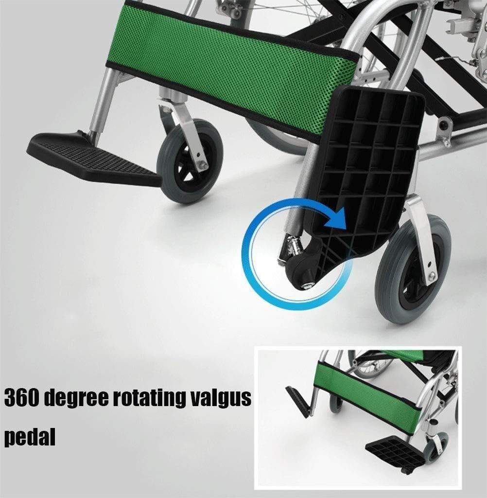 Wheelchair, Aluminum Alloy Fold Light Trolley Seniors Disabled Super Light Portable Travel Scooter,Portable