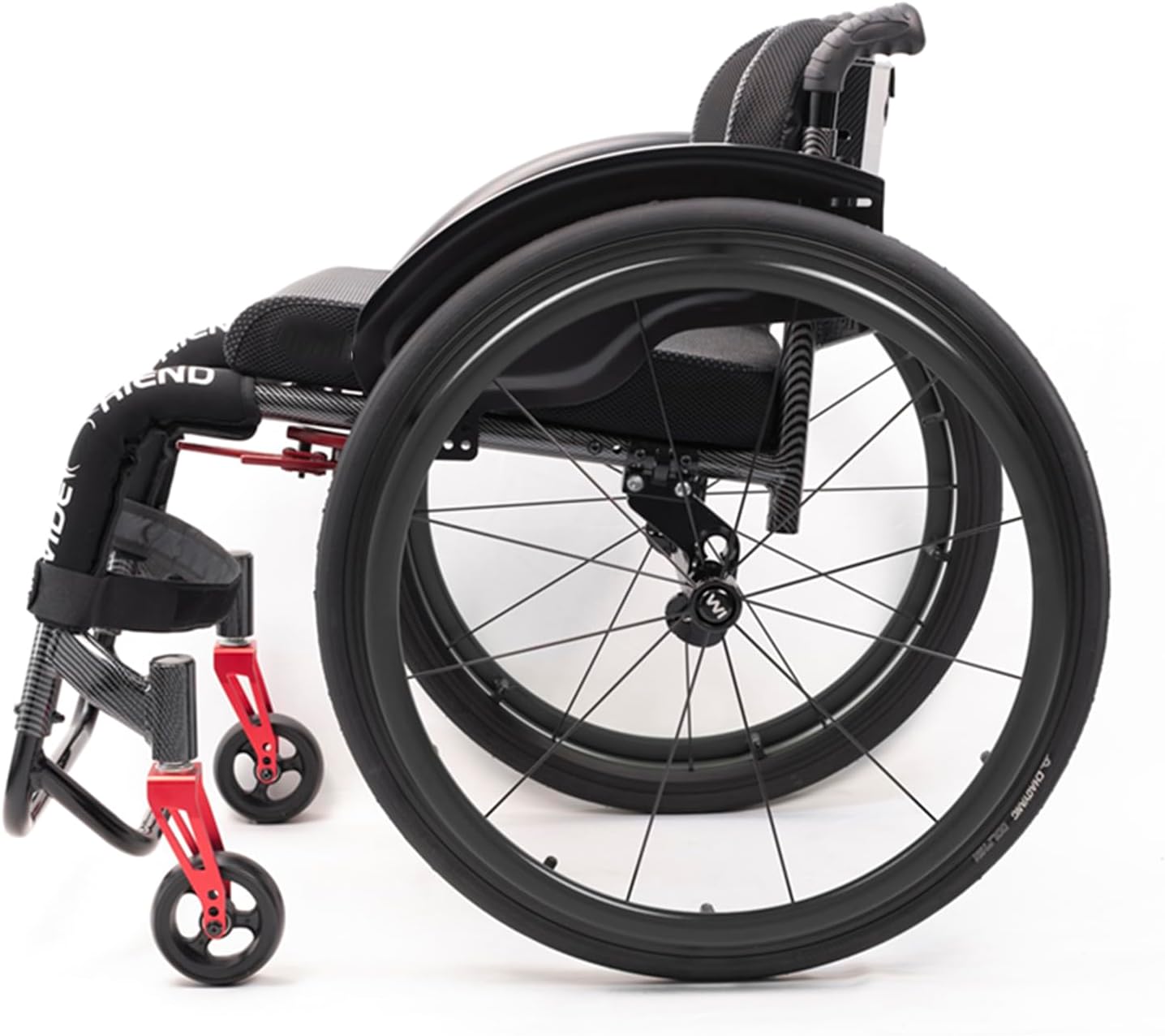 Lightweight Wheelchair,Sports Wheelchairs,Aluminum Alloy Wheelchair,Leisure Wheelchair,All Terrain Wheelchair,Self-propelled Shock-Absorbing Wheelchair,with Handbrakes And Quick Release Rear Wheels(Bl