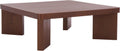 SAFAVIEH Home Collection - Camino Walnut Coffee Table with Ash Veneer, Modern Square Living Room Centerpiece (COF2303A)