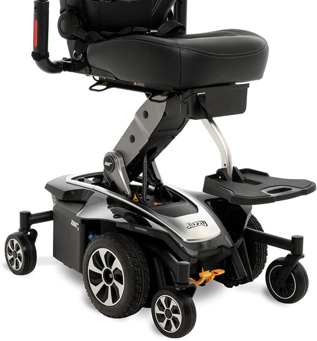 Pride Jazzy Air 2 (Matte Black Pearl)- Includes Joystick Cover, Chair Cover, ARM Bag!