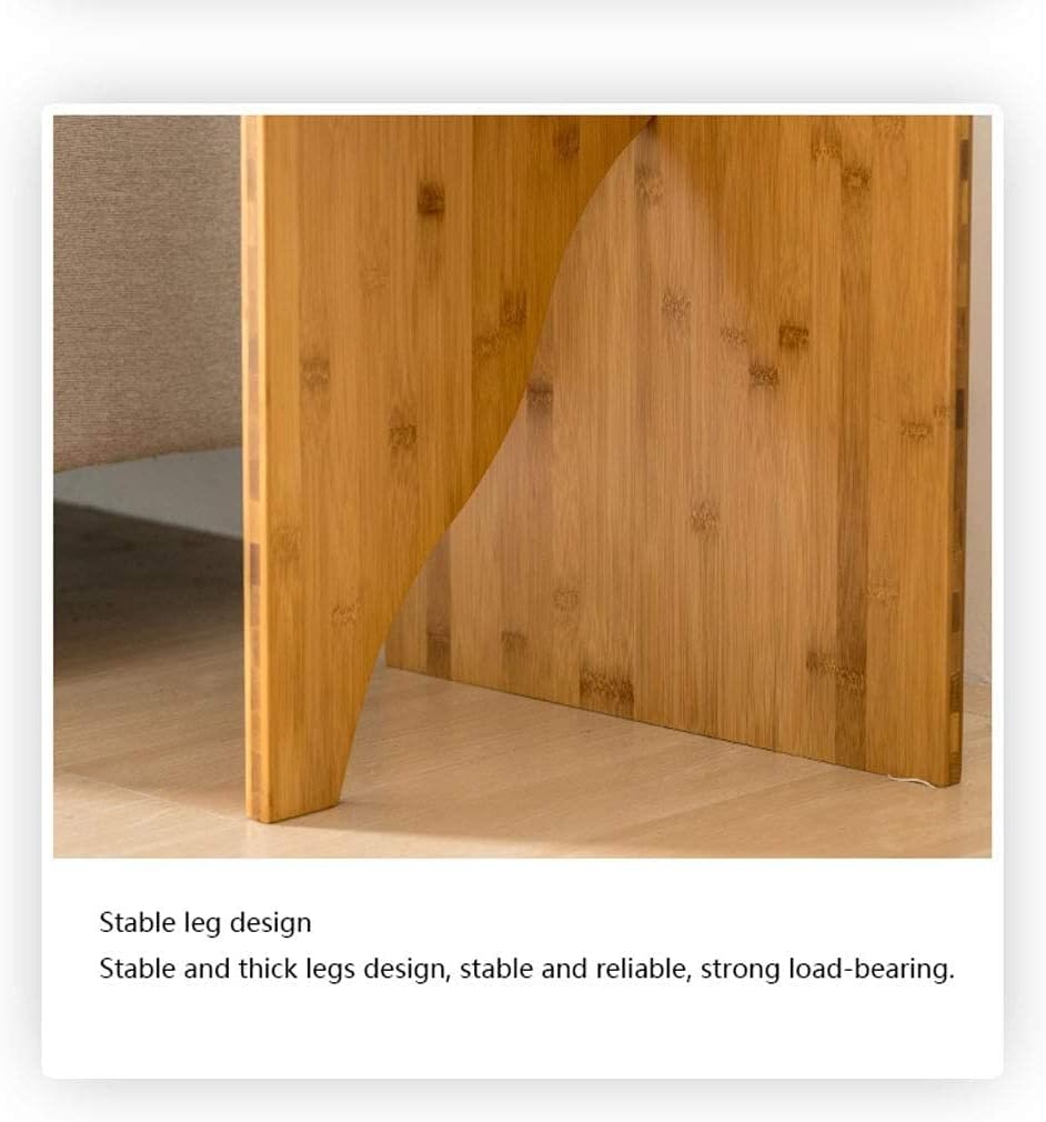 Versatile Coffee Table Modern Minimalist Bamboo Coffee Table Side Corner Shelf Bedroom Office Tea Table Side Table Living Room Sofa End Table Small Living Spaces