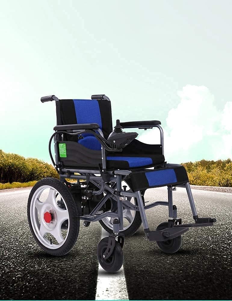 Electric Wheelchair Foldable Lightweight Heavy-Duty Lithium Battery Powered Electric Wheelchair Mobility Scooter for The Elderly with Disabilities