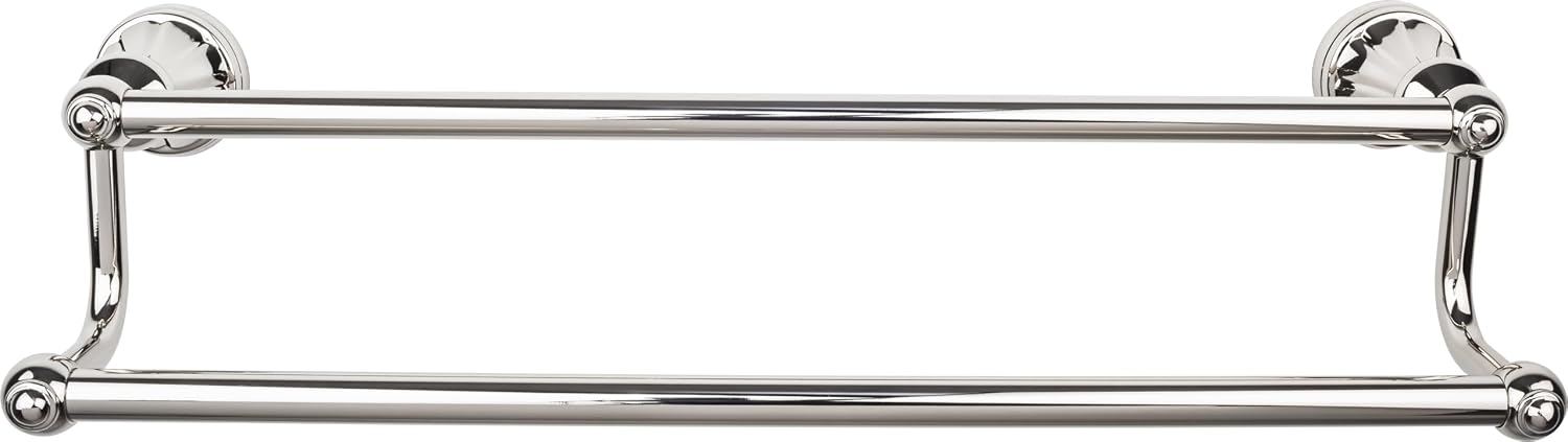 Top Knobs HUD11-TB Hudson Bath Double Towel Rod Bronze