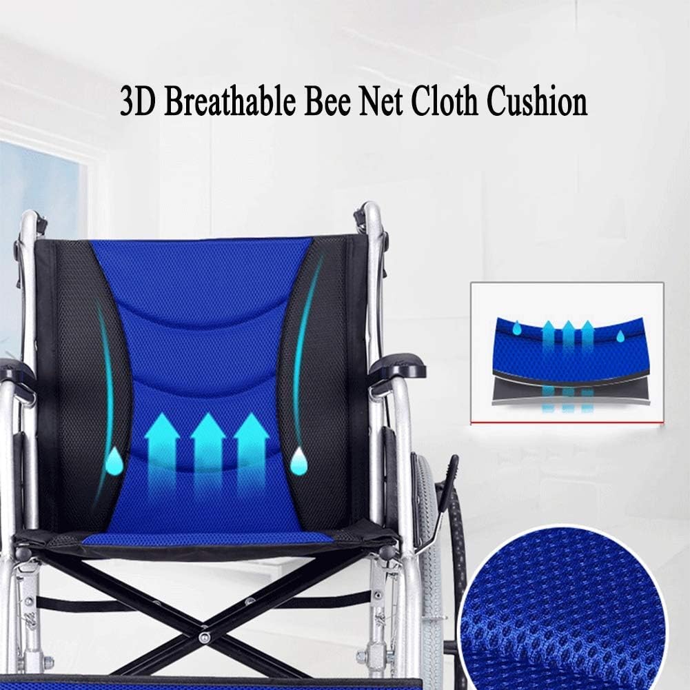 Wheelchair Folding Lightweight Breathable Aluminum Frame Disabled Scooter Medical Elderly Manual Wheelchairs