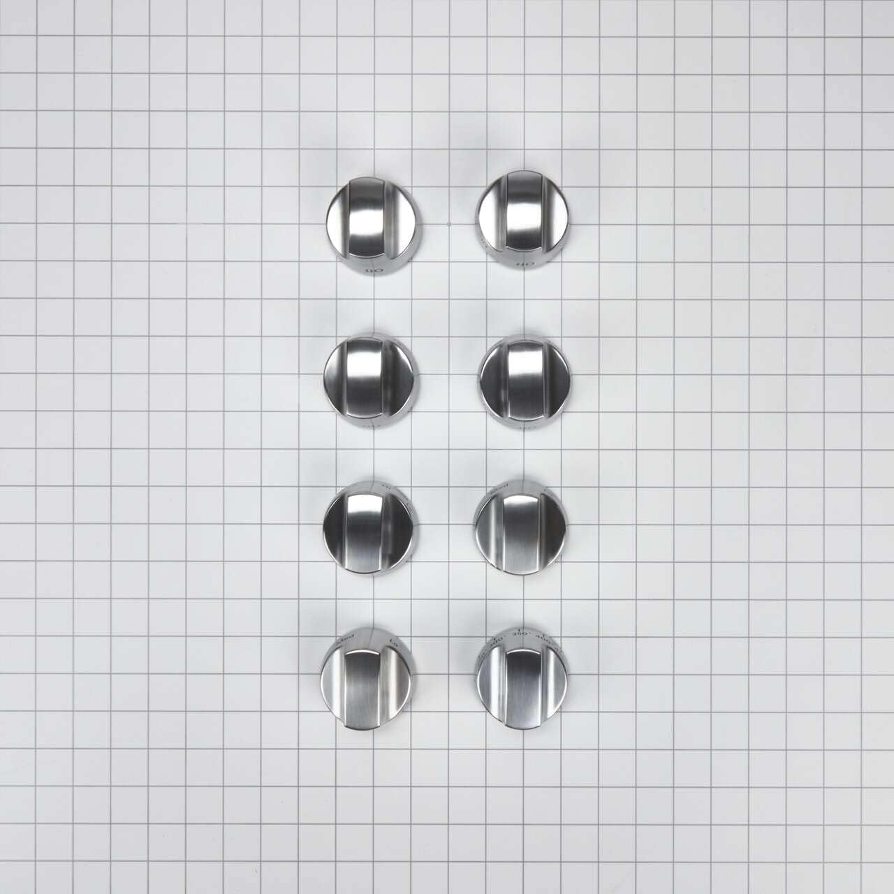 Whirlpool W10231704 Genuine OEM Knob Kit For Cooktops, Stainless Steel – Replaces 1548258, AH2355484, EA2355484, PS2355484, W10834226