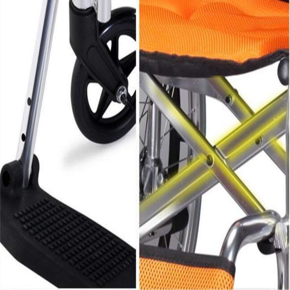 Wheelchair Aluminum Alloy, Fold Light Multifunction Old Man Portable Disabled Hand Scooter,Portable