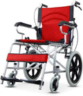 Wheelchair Aluminum Alloy Strong and Sturdy Folding,Lightweight and Portable Travel Senior/disabled Trolley Scooter,portable(Red)
