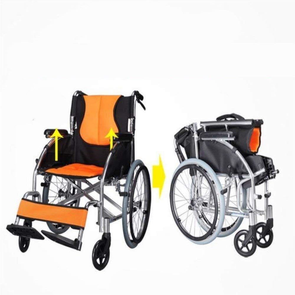 Wheelchair Aluminum Alloy, Fold Light Multifunction Old Man Portable Disabled Hand Scooter,Portable