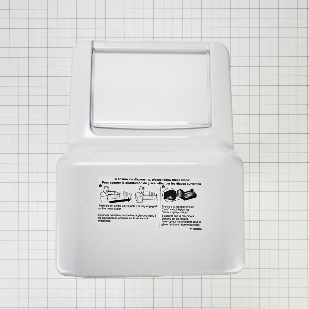 Whirlpool WPW10558424 Genuine OEM SxS Refrigerator Ice Bin Assembly Replacement Part - Replaces W11457451, W11323065, W10138196, and more