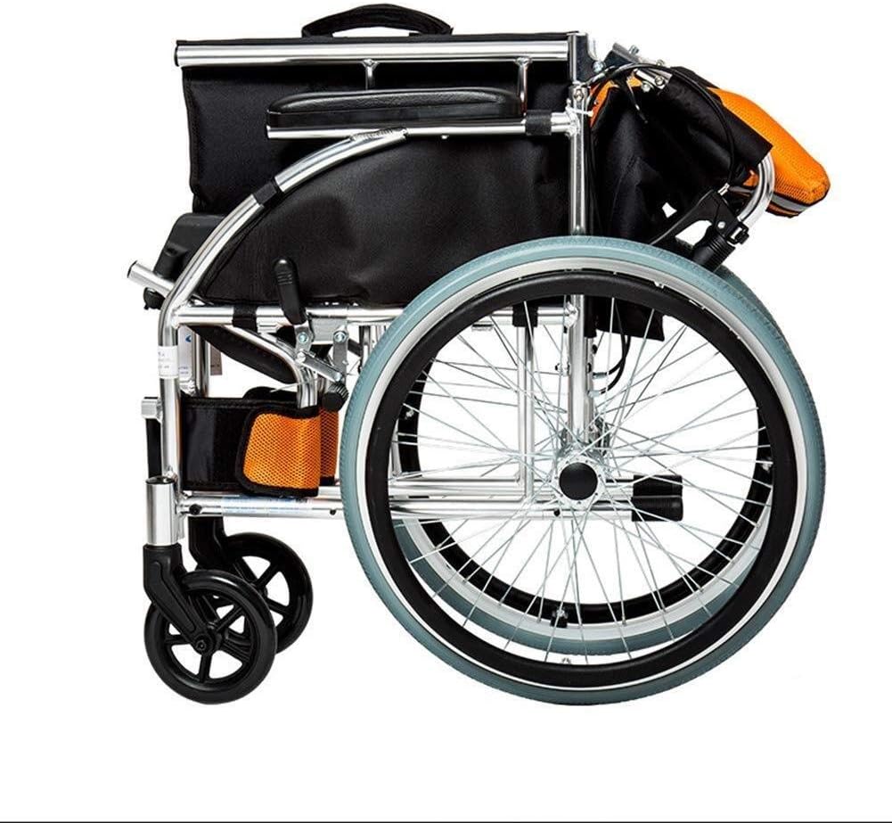 Wheelchair Aluminum Alloy, Fold Light Multifunction Old Man Portable Disabled Trolley Scooter,Portable