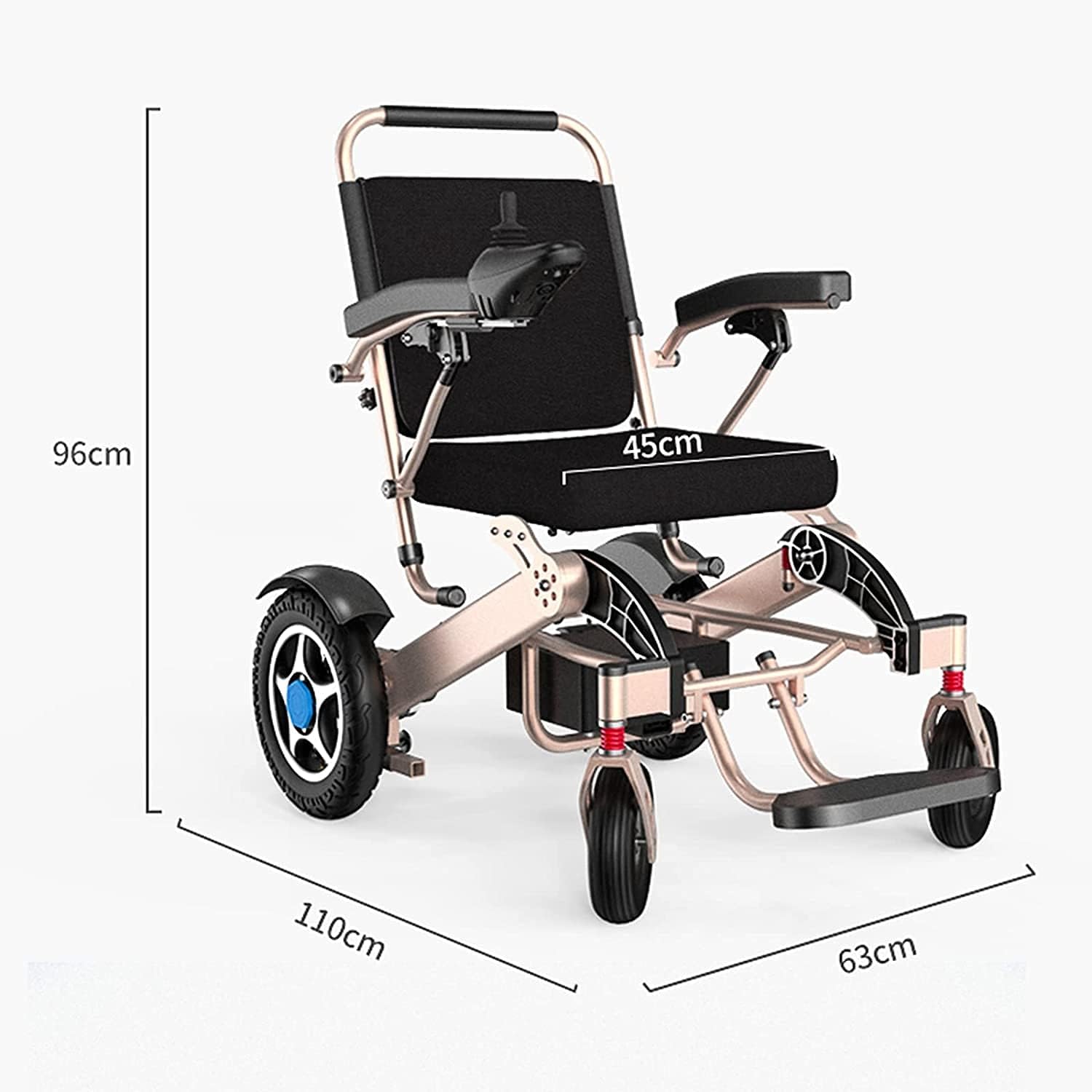 Electric Wheelchairs Lightweight Foldable Intelligent Automatic Electric Scooter for Elderly with Inconvenient Legs,Disabled