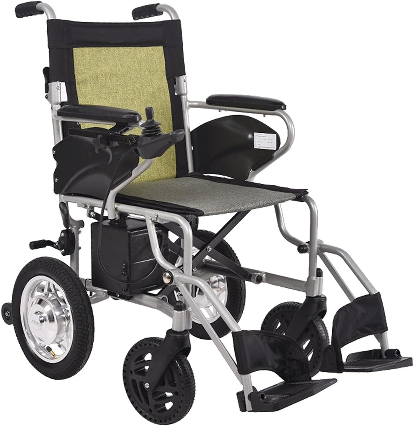 Electric Wheelchair, Folding Lightweight Wheelchai Adult Electric Wheelchair Suitable for Elderly People with Disabilities Can Be Folded in One Step Aluminum Alloy Material 360-deg