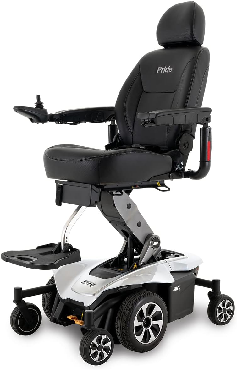Pride Jazzy Air 2 (Pearl White)- Includes Joystick Cover, Chair Cover, ARM Bag!