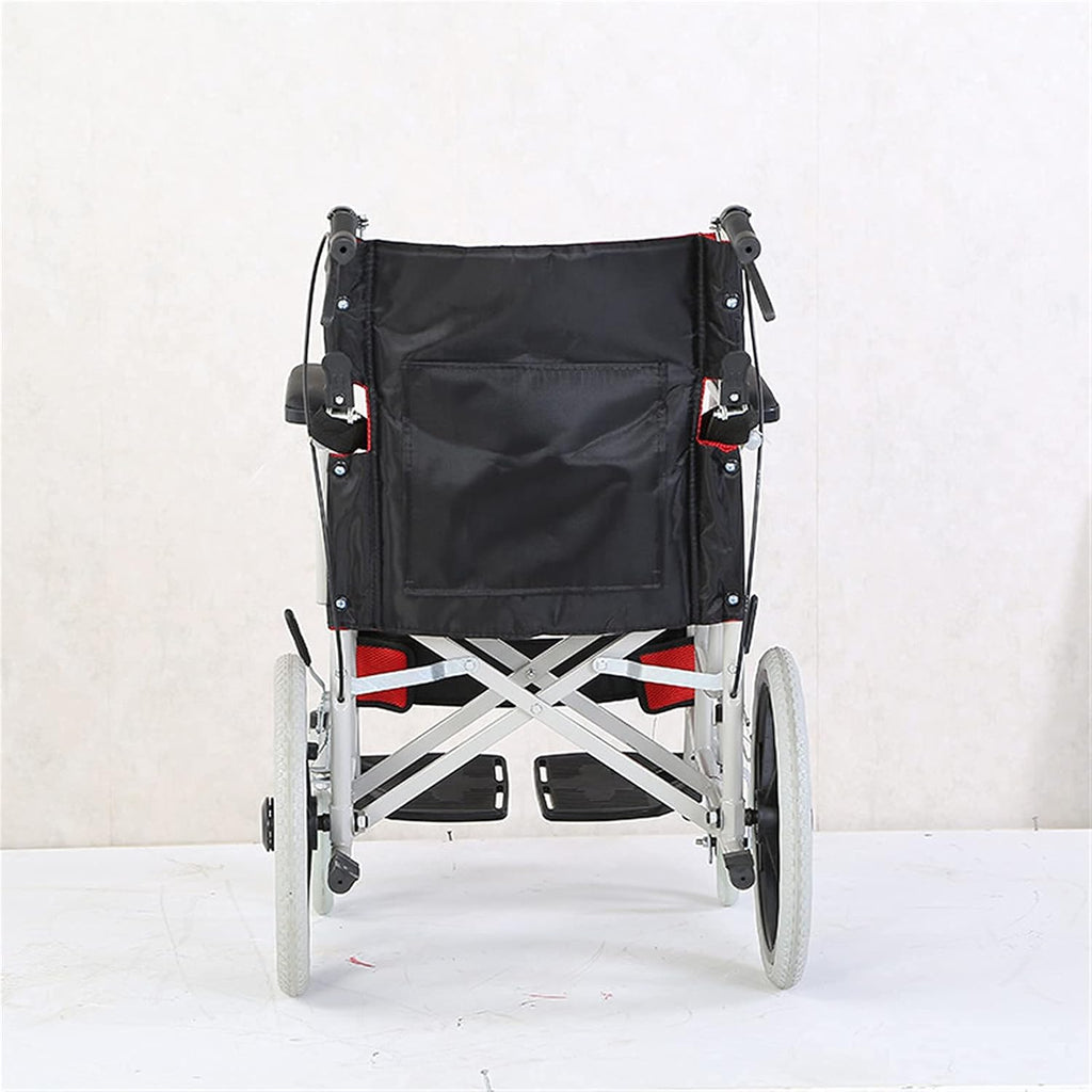 Wheelchairs Folding Wheelchairs,Folding Wheelchair Small and Convenient Travel Foldable 11Kg Small Wheel Explosion-Proof Tire Hand-Push Type Mobility Scooter for The Elderly with Disabiliti