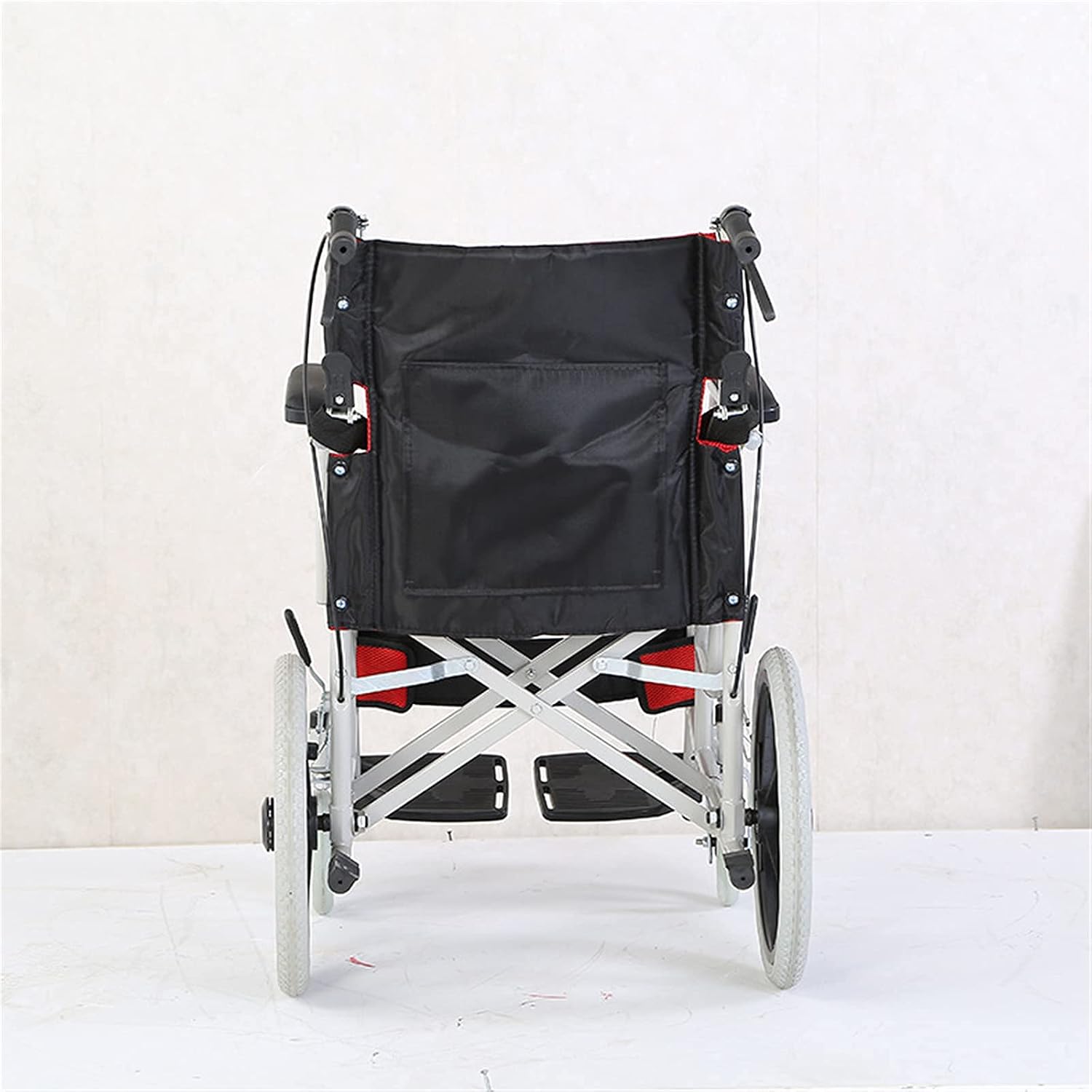 Wheelchairs Folding Wheelchairs,Folding Wheelchair Small and Convenient Travel Foldable 11Kg Small Wheel Explosion-Proof Tire Hand-Push Type Mobility Scooter for The Elderly with Disabiliti