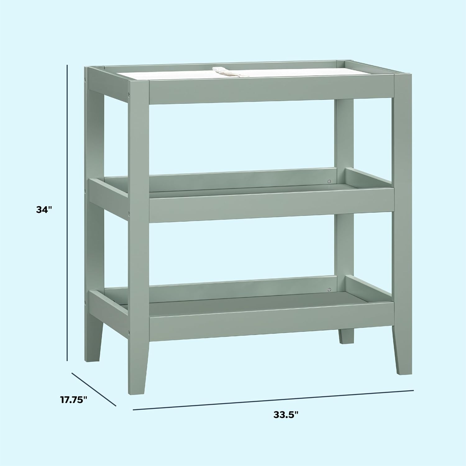 Carter's by Davinci Colby Changing Table in Light Sage, GREENGUARD Gold Certified