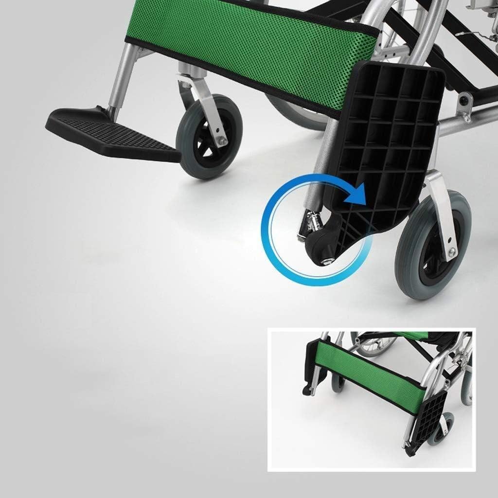 Wheelchair Aluminum Alloy Fold Light Trolley Seniors Disabled Super Light Portable Travel Scooter Trolley,Portable