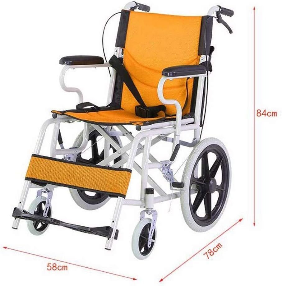 Wheelchair Aluminum Alloy Strong and Sturdy Folding,Lightweight and Portable Travel Senior/disabled Trolley Scooter,portable(Blue)