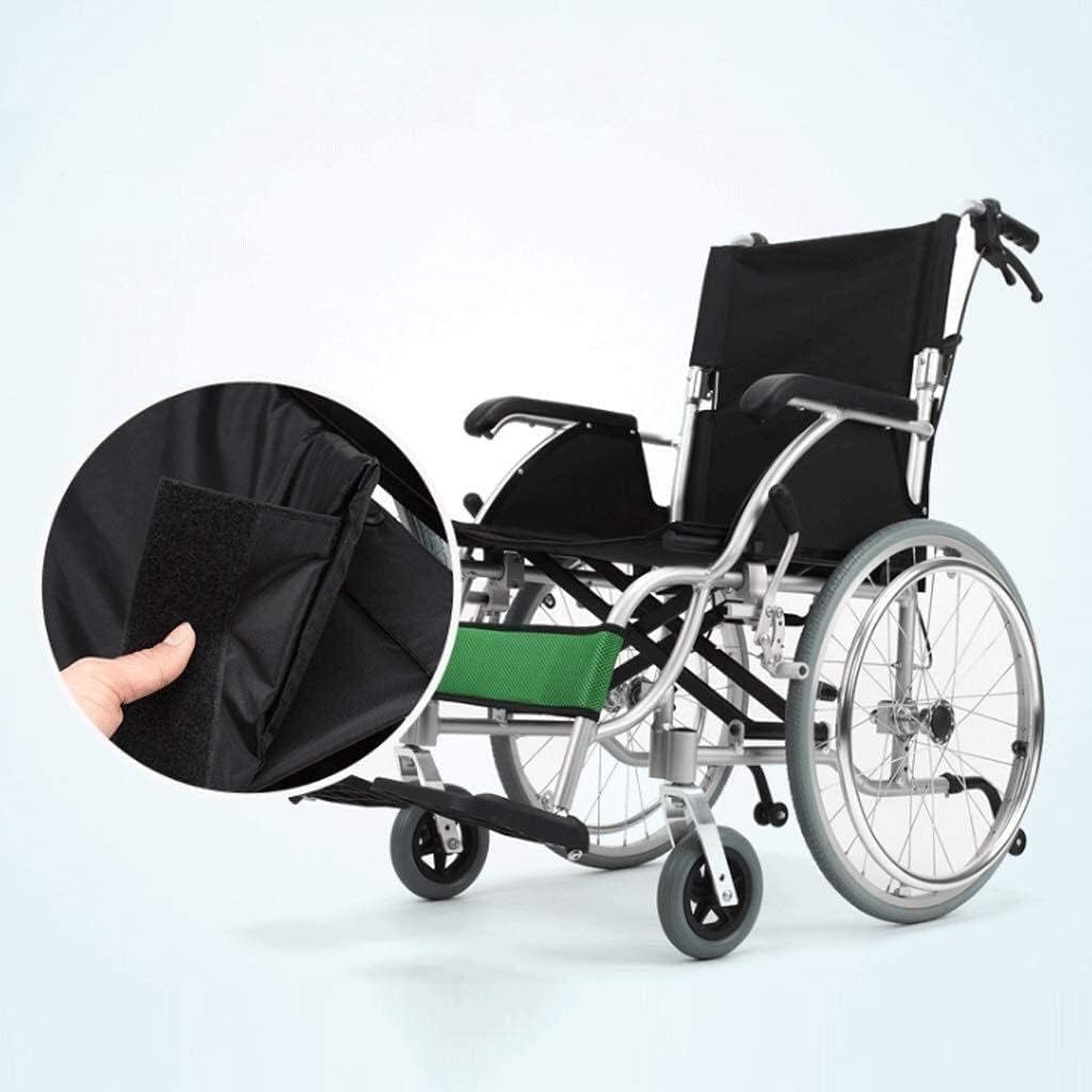 Wheelchair Aluminum Folding Self-Push,Portable Light Travel Trolley Seniors Disabled Scooter Four-Wheeled Vehicle,Portable