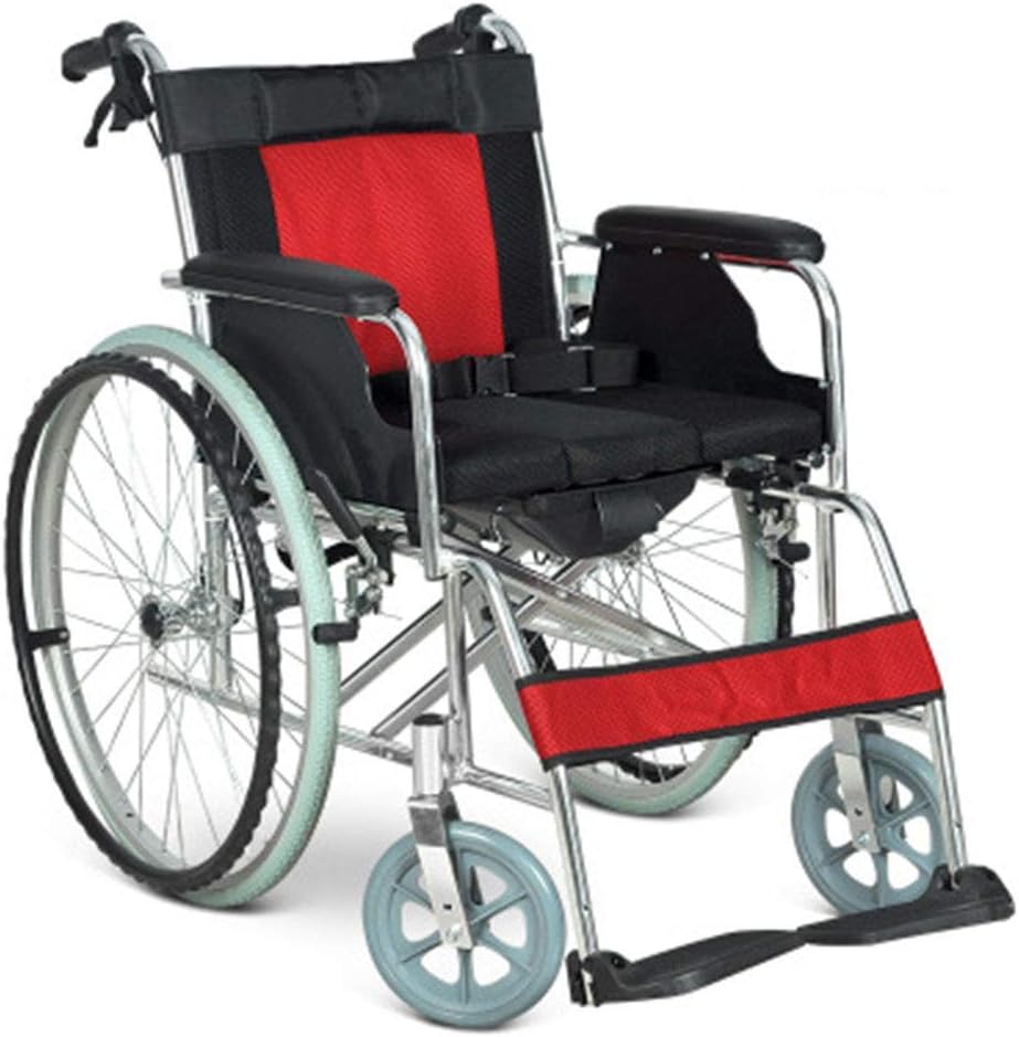 Wheelchair Aluminum Alloy Wheelchair,Folding Portable Multi-Purpose Wheelchairs,Propelled Wheelchair,Elderly Mobility Scooters Trolley