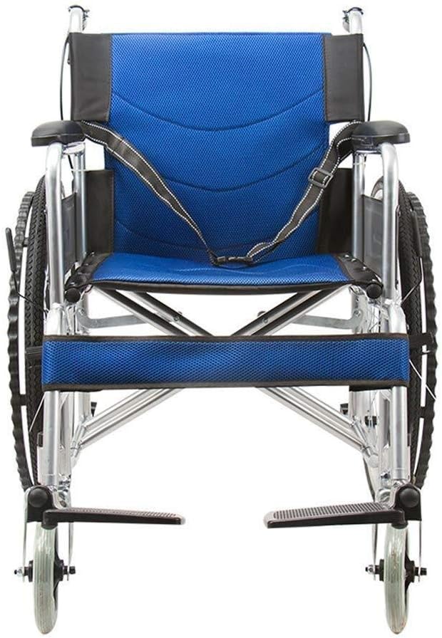 Wheelchair,Portable Folding Lightweight Travel Self-propelled Elderly/Disabled Scooter Trolley Transport Chair,Portable