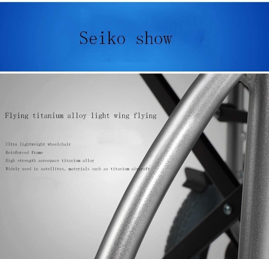 Wheelchair Aluminum Folding Portable Trolley Elderly Disabled Ultra Light Portable Travel Small Wheel Scooter