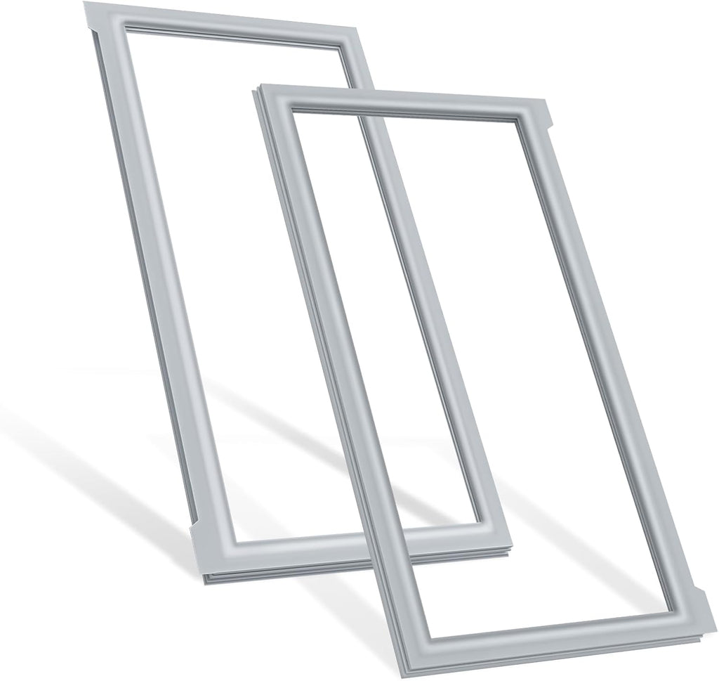 Upgraded W10830162 (Right) & W10830283 (Left) Refrigerator French Door Seal Gaskets Part for Whirlpool Refrigerator Gasket Seal Replacement for Kitchen-Aid & Ken-more Parts Replace Door Seal