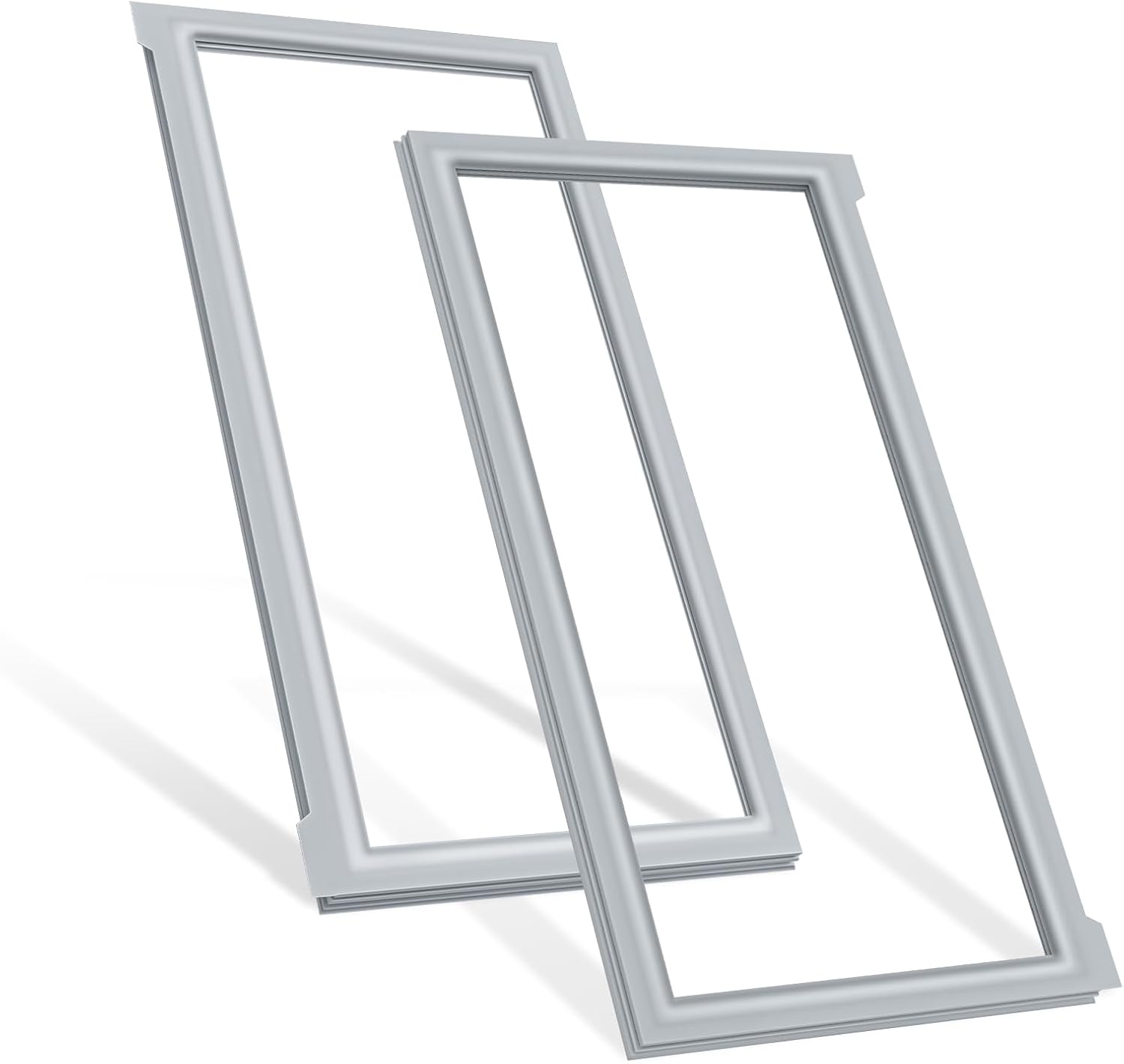 Upgraded W10830162 (Right) & W10830283 (Left) Refrigerator French Door Seal Gaskets Part for Whirlpool Refrigerator Gasket Seal Replacement for Kitchen-Aid & Ken-more Parts Replace Door Seal