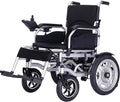 Aluminum Alloy Electric Wheelchair Lightweight Folding Easy to Carry with Headrest Trolley Travel Scooter for Elderly People with Disabilities,Blue (Black) (Black)