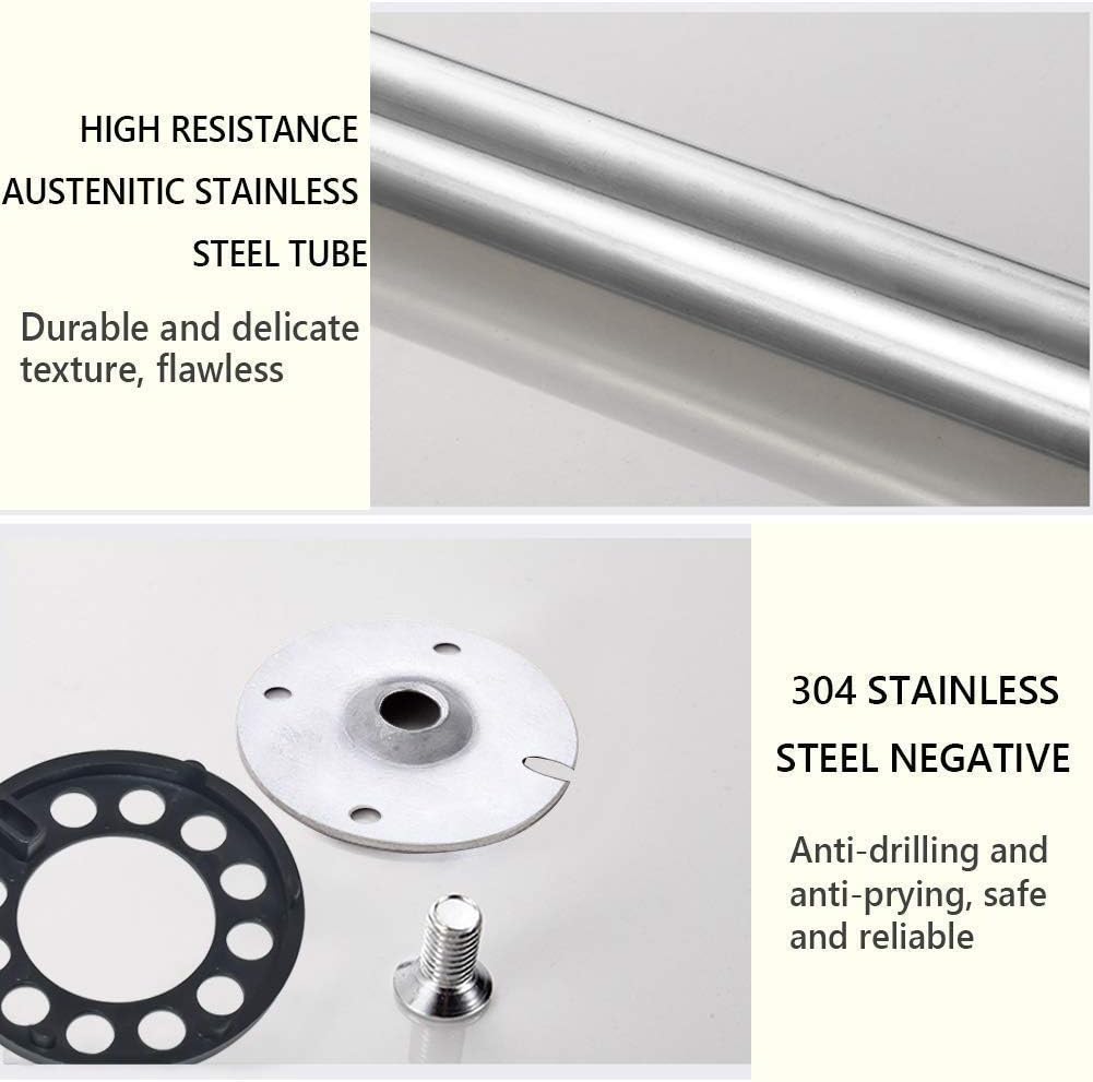 Bathroom Grab Rails Hand Rail Disability Aids Toilet Grab Bar, Stainless Steel 24-Inch Safety Bathroom Rail Heavy Duty Screw-in Assist Handles for Ada Bathroom