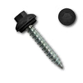 EAGLE 1 Long-Life Metal Roofing Screws: #14 x 1.5 Dome Cap Metal Roofing Screws (250-Count), Self-Tapping Tip, EPDM Washer, Multiple Colors/Includes 5/16' Magnetic Hex Bit Driver (Black, 250)