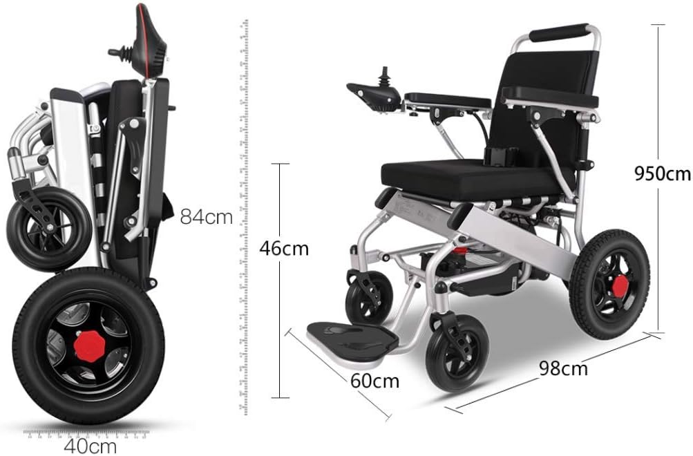 Intelligent Remote Control Electric Wheelchairs Elderly Disabled Household Medical Foldable Lightweight Elderly Scooter 20a Lithium Battery