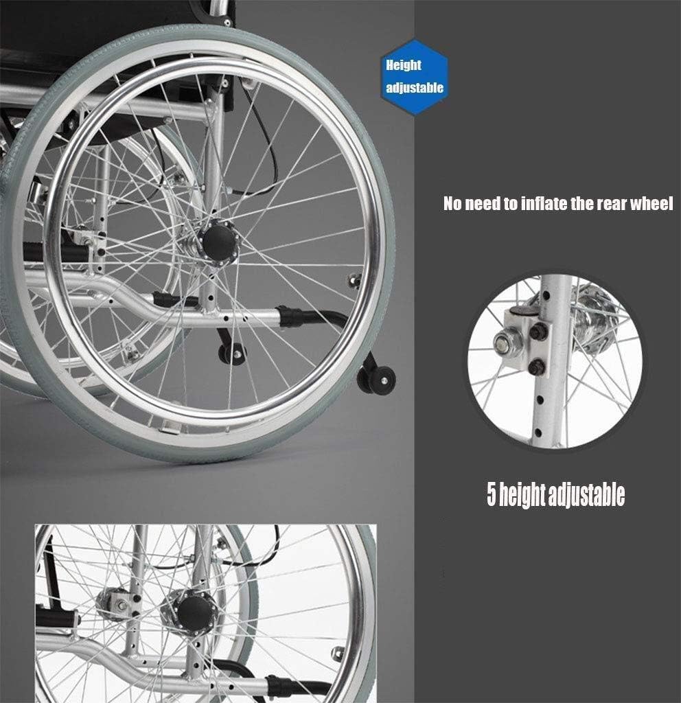 Wheelchair, Aluminum Alloy Fold Light Trolley Seniors Disabled Super Light Portable Travel Scooter,Portable