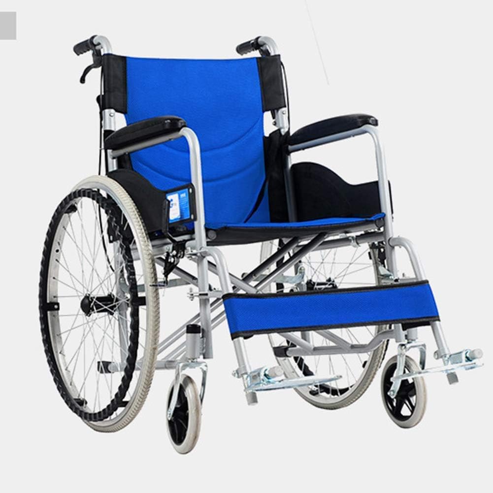 Wheelchair,Wheelchair Driving, Thick Steel Tube Ultra Light Portable Folding Wheelchair Trolley Old Scooter,Portable