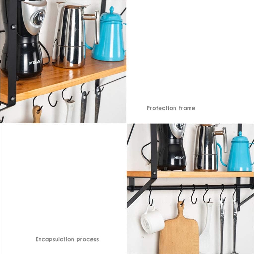 VIDI Floating Wall Shelf Mounted Rustic Wood for Bathroom Kitchen Decoration Storage Removable Hooks and Towel Bar