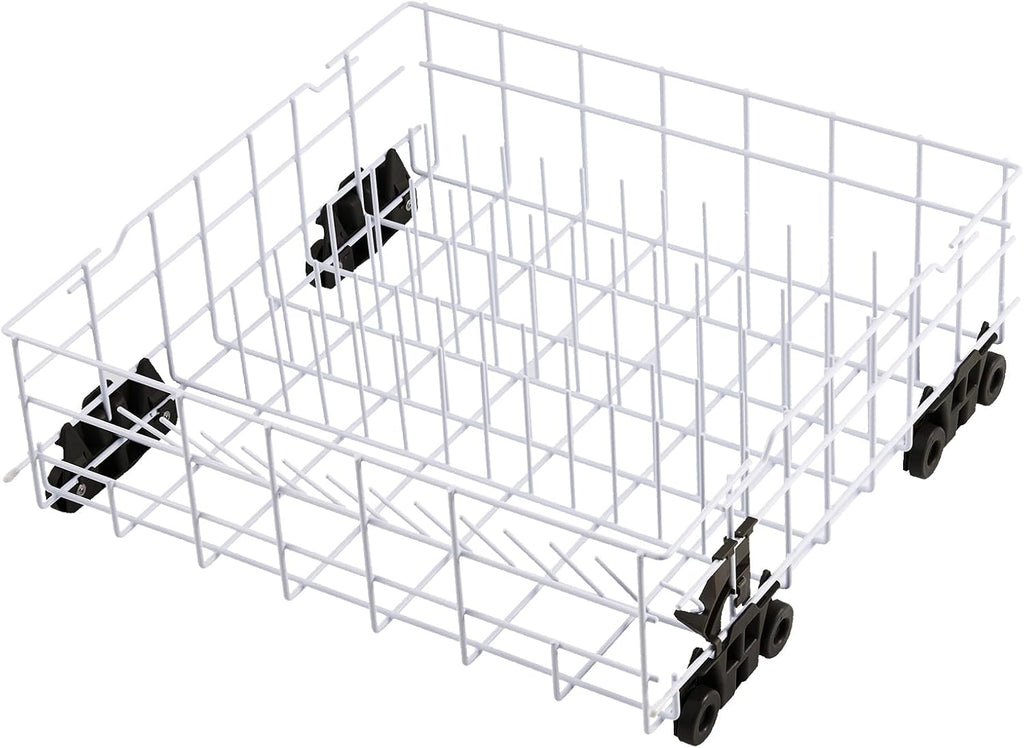 Upgraded W10161215 Dishwasher Rack Replacement Parts for Whirlpool Dishwasher Lower Rack With Dishwasher Wheels DU840DWGQ1 DU915PWPS2 Whirlpool Dishwasher Dishrack Assembly Bottom Rack Shelf Drawer