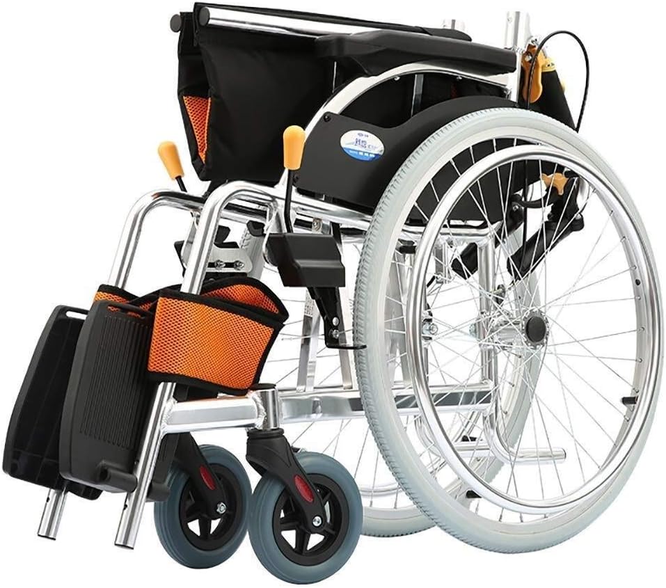 Wheelchair Aluminum Alloy, Light Fold Travel Portable Child Old Man Scooter Seniors Trolley,Portable