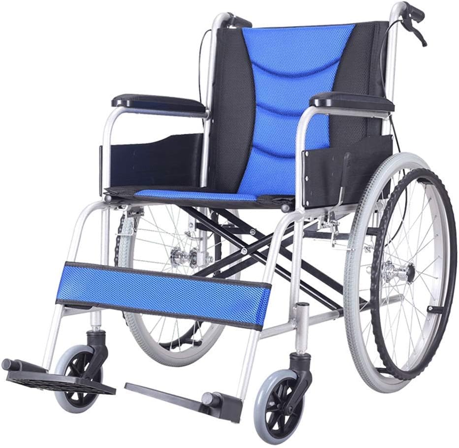 Wheelchair Foldable Front and Rear Handbrake Double Protection Old Man Trolley Scooter