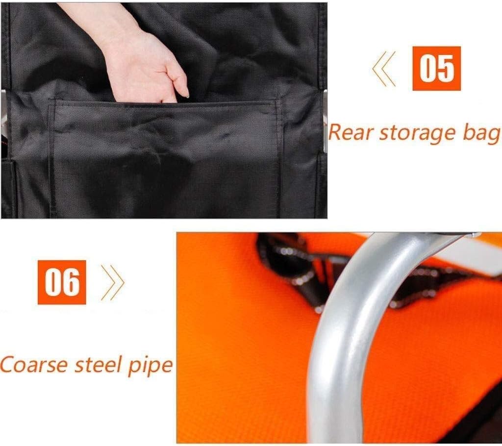 Wheelchair Manual,Fold Light Old Man Scooter Portable Travel Super Light Seniors/Disabled Trolley Transport Chair,portable(Red)